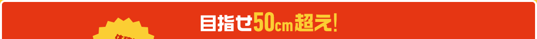 目指せ50cm超え!