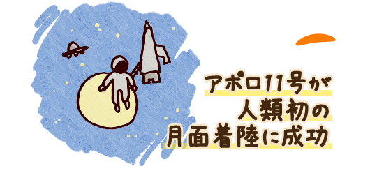 アポロ11号が人類初の月面着陸に成功